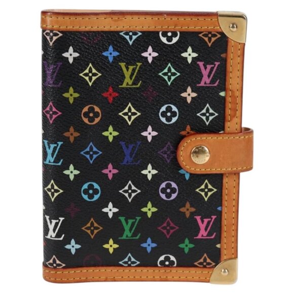 LOUIS VUITTON Multicolor Agenda PM Day Planner Cover Black R20895 Auth BA3998V - Picture 13 of 16